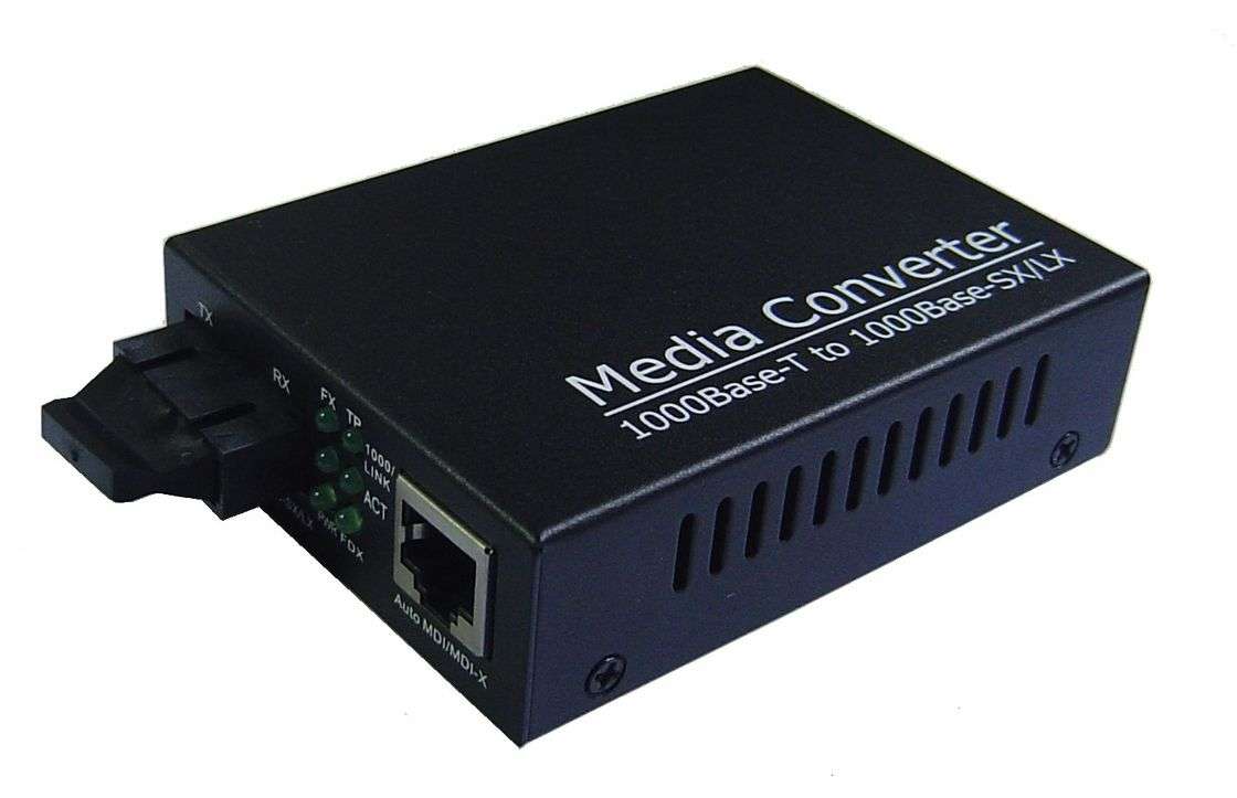 ST/RJ45 (UTP) MM 10/100/1000Mbps Media Converter